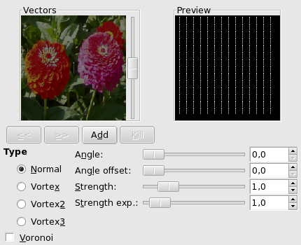 Options of the Orientation-map Editor dialog