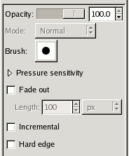 Tool Options shared by all brush tools